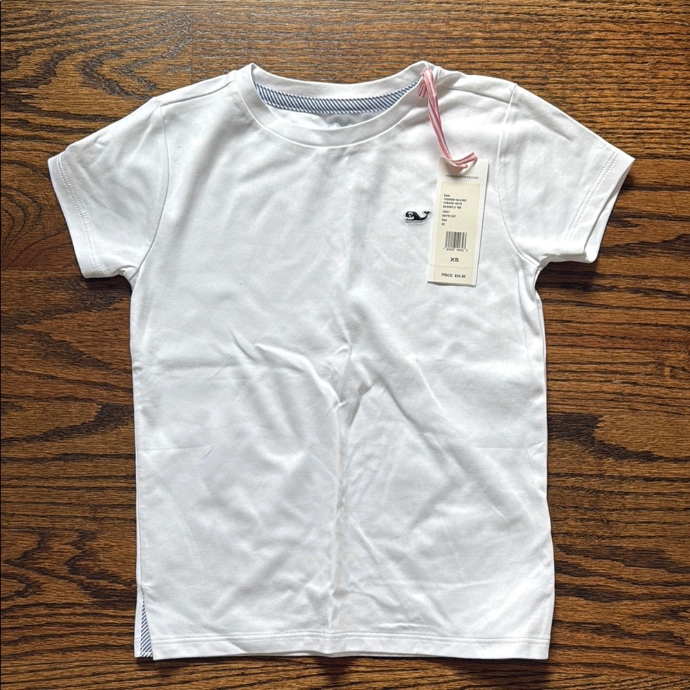 Kids Vineyard Vines White Short Sleeve Tee